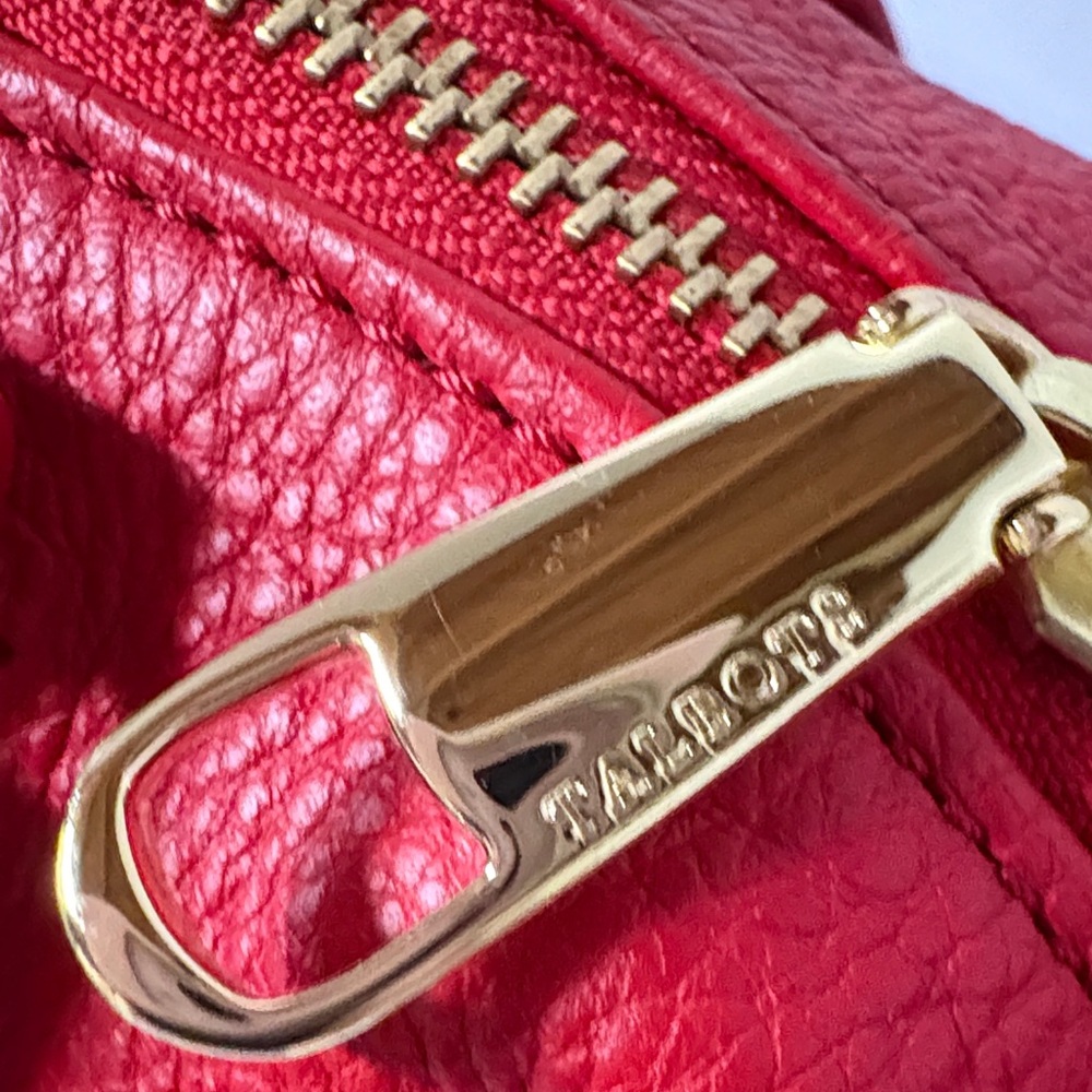 Talbots Red Leather Satchel - Picture 2 of 5